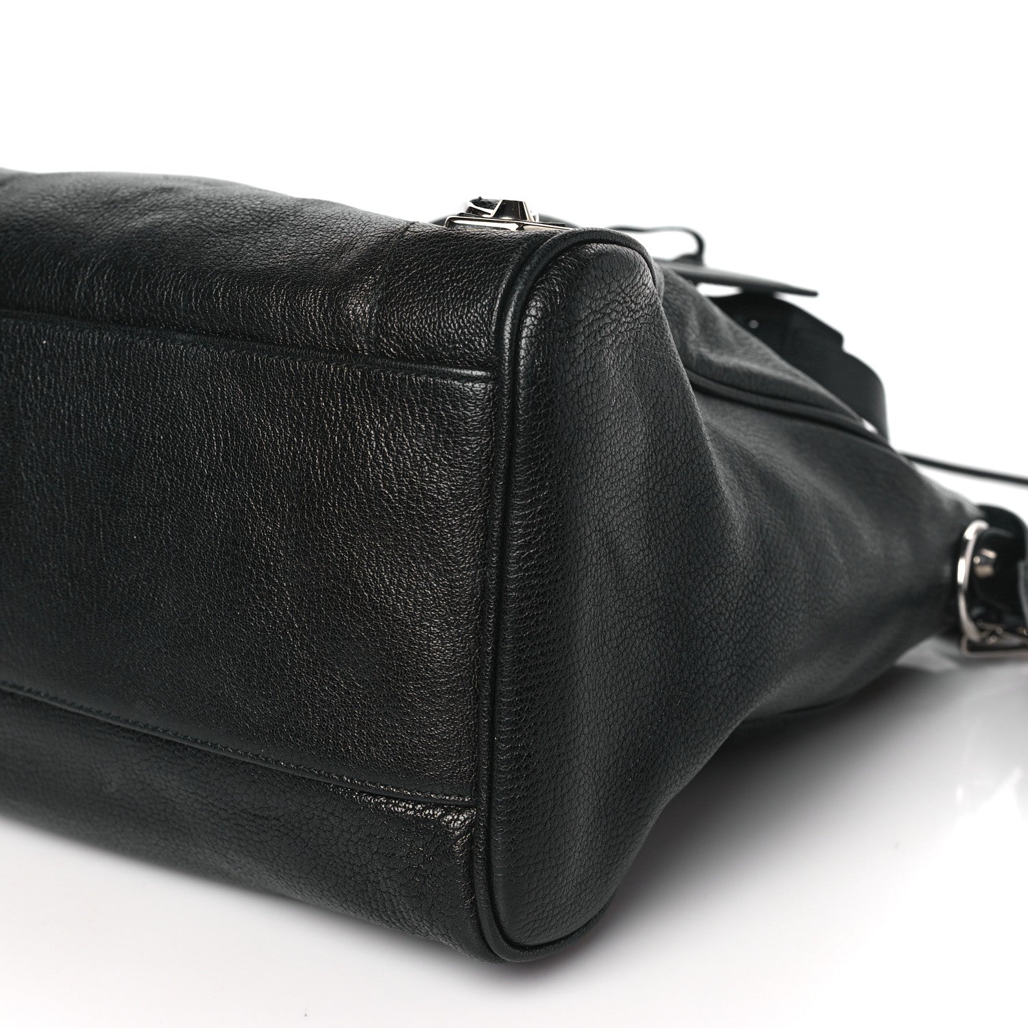Balenciaga Chevre Silver Metallic Edge Hardware Velo Black 9 of 10