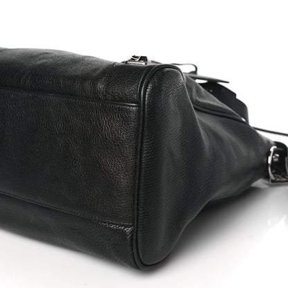 Balenciaga Chevre Silver Metallic Edge Hardware Velo Black 9 of 10