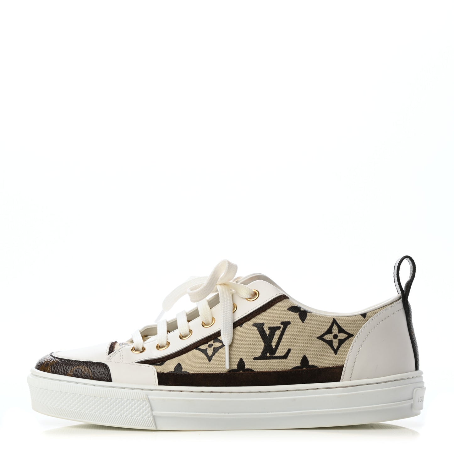 Calfskin Monogram Stellar Sneakers 36.5 Beige