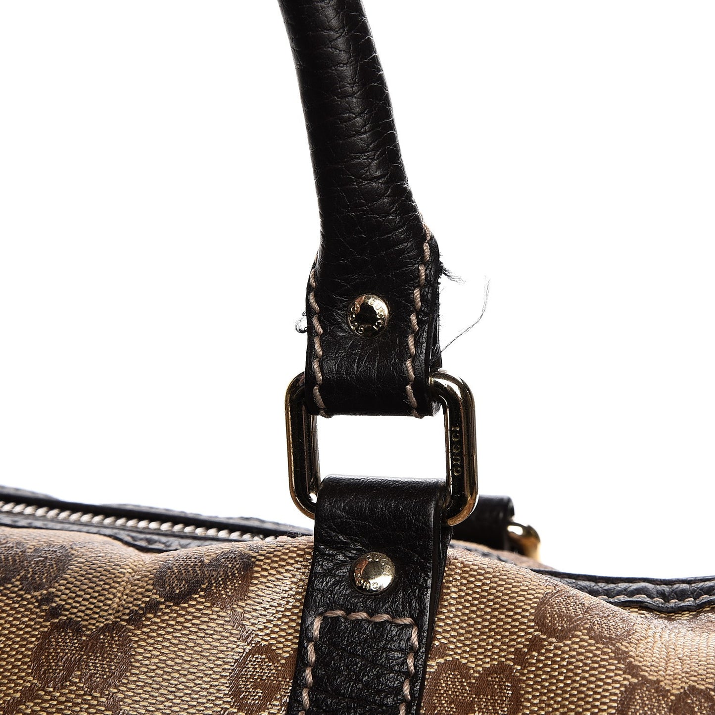 Crystal Monogram Medium Joy Boston Dark Brown
