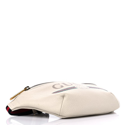 Gucci Grained Calfskin Small Logo Belt Bag White 4 of 9