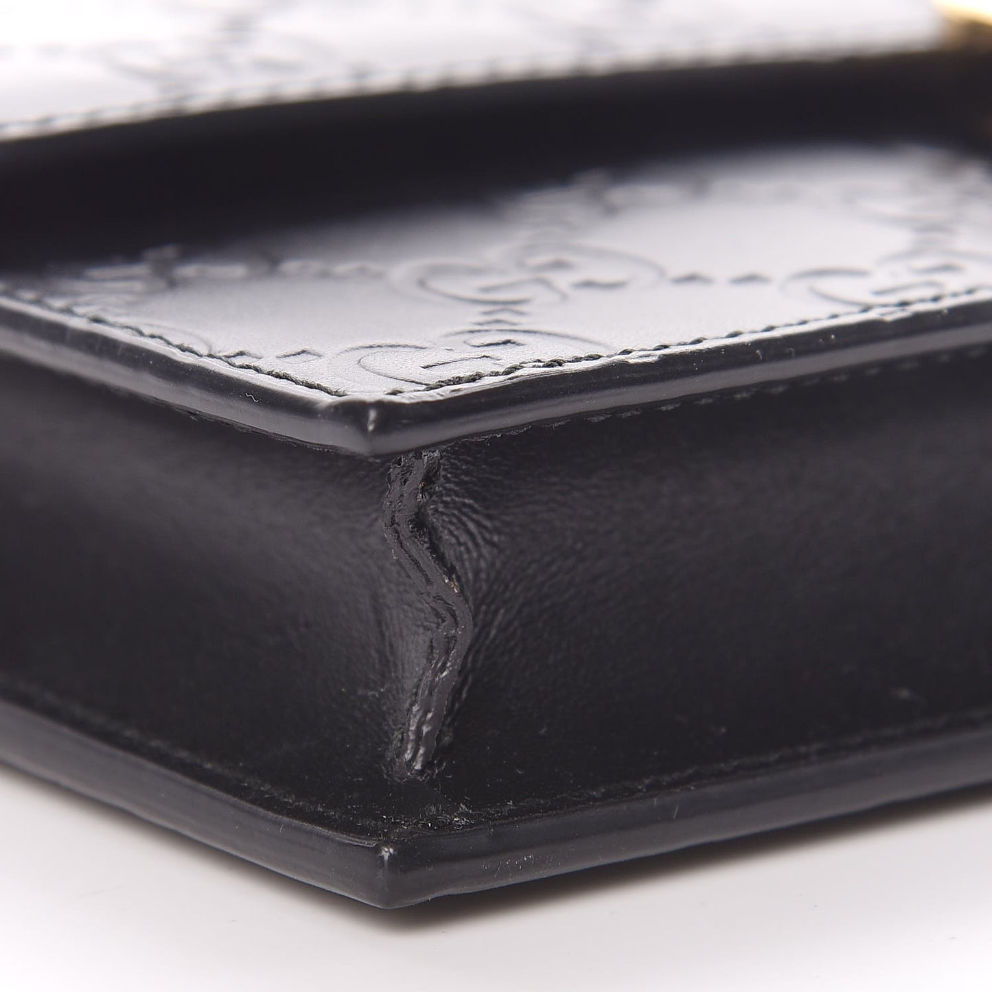 Guccissima Icon Chain Wallet Black