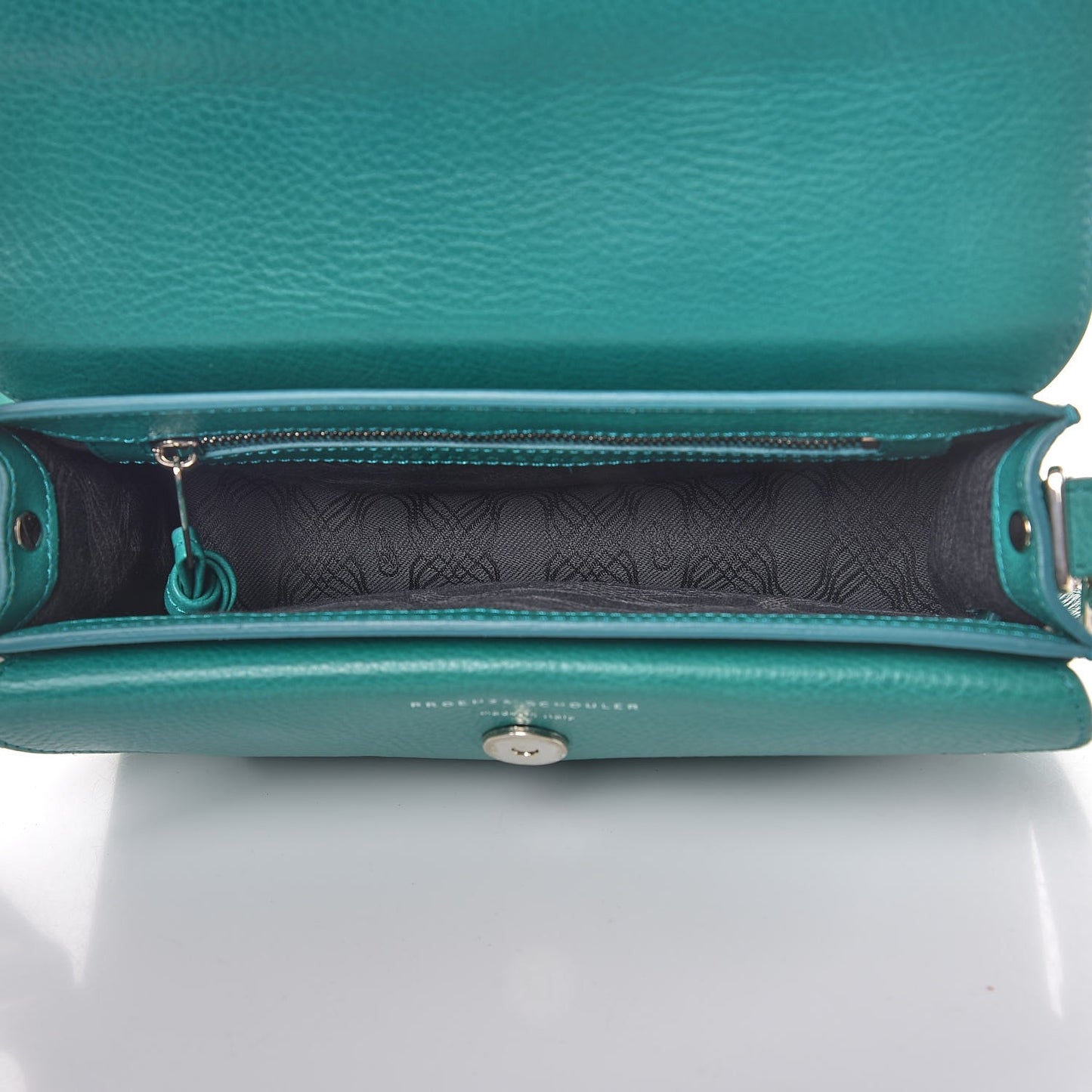 Calfskin Mini PS11 Classic Shoulder Bag Emerald