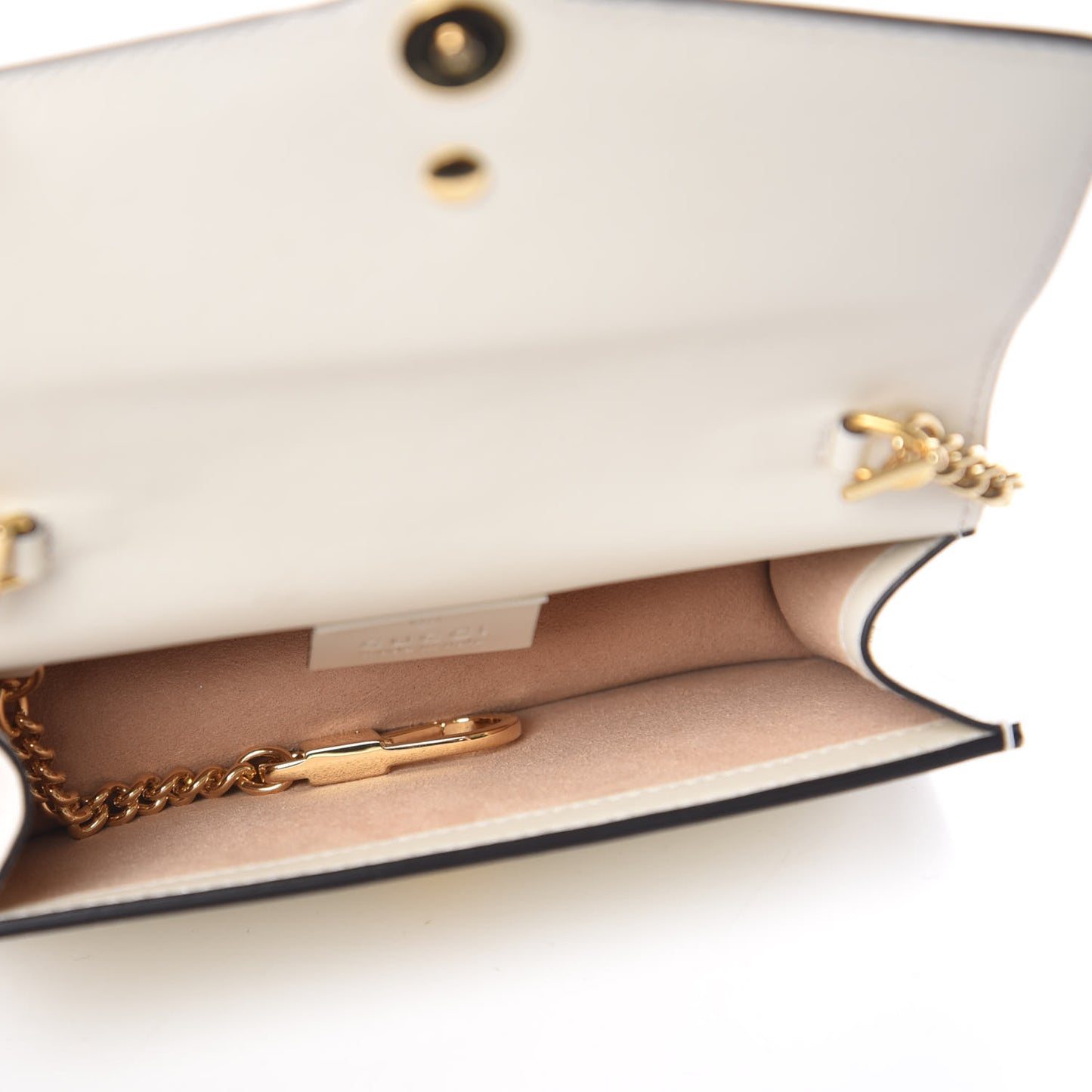 Calfskin Super Mini Sylvie Chain Shoulder Bag White