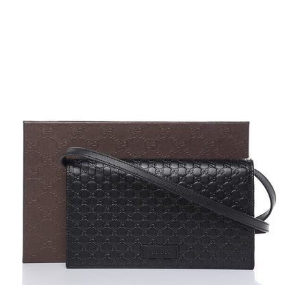 Gucci Microguccissima Crossbody Wallet Black 10 of 10