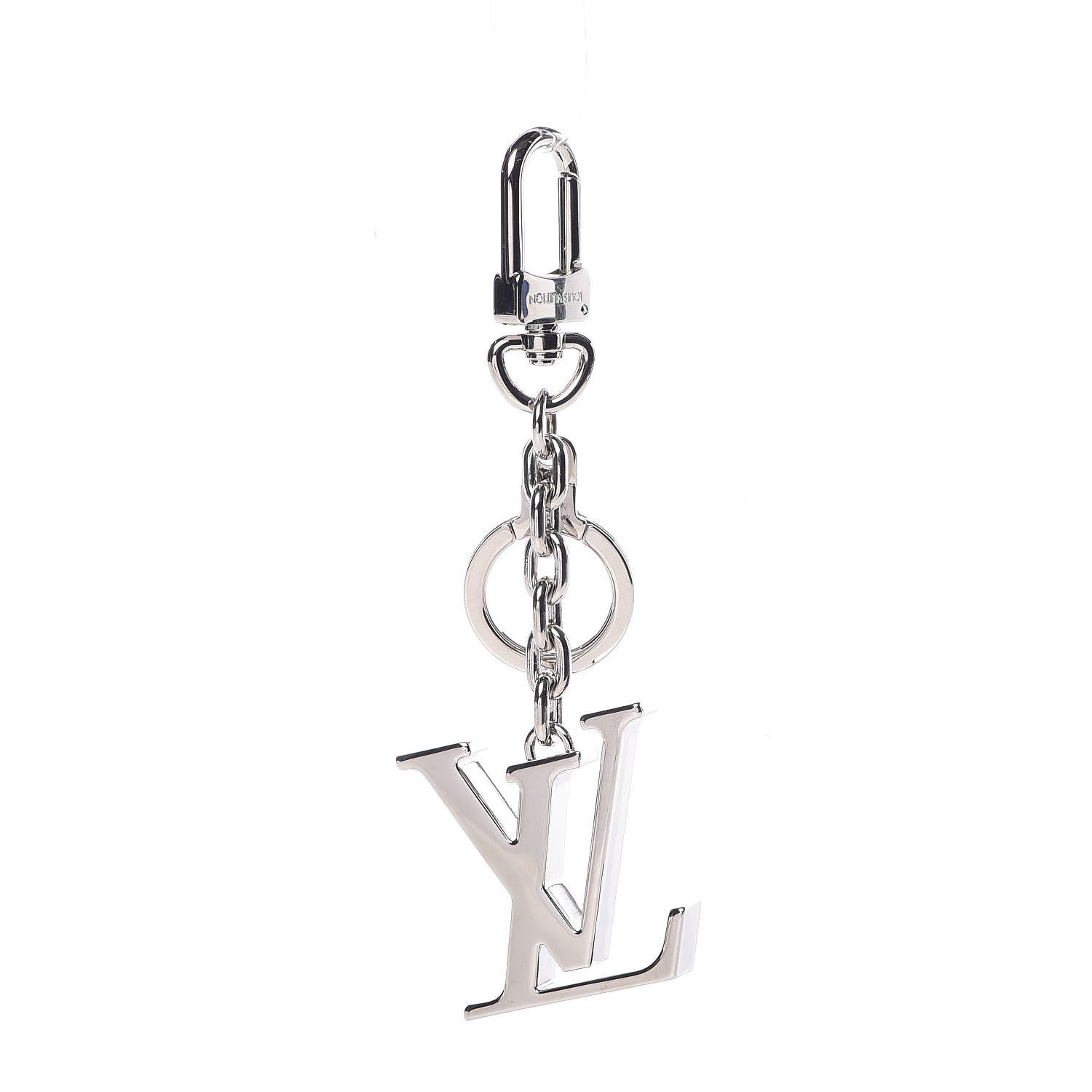 Louis Vuitton LV Facettes Bag Charm Key Holder Silver 1 of 2