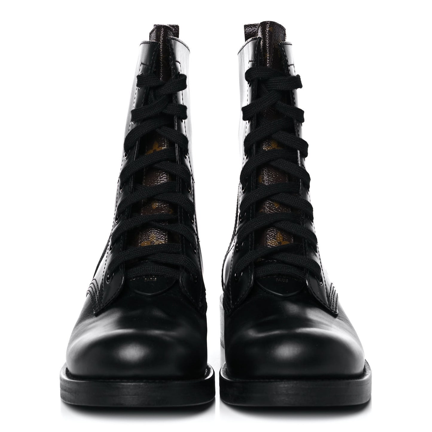 Calfskin Monogram Metropolis Flat Ranger Boots 41 Black