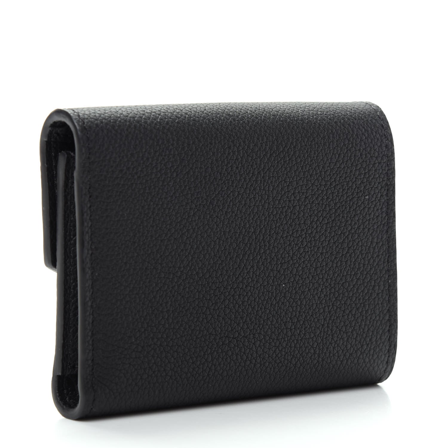 Louis Vuitton Soft Calfskin My Lockme Compact Wallet Black 3 of 8