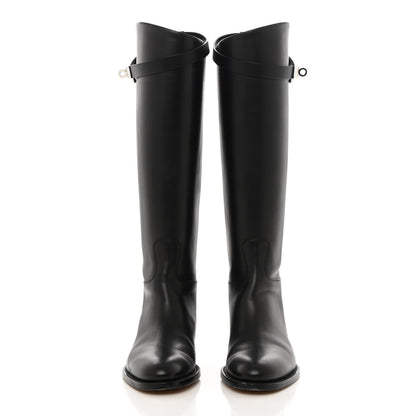 Hermes Box Kelly Jumping Boots 36 Black 2 of 14