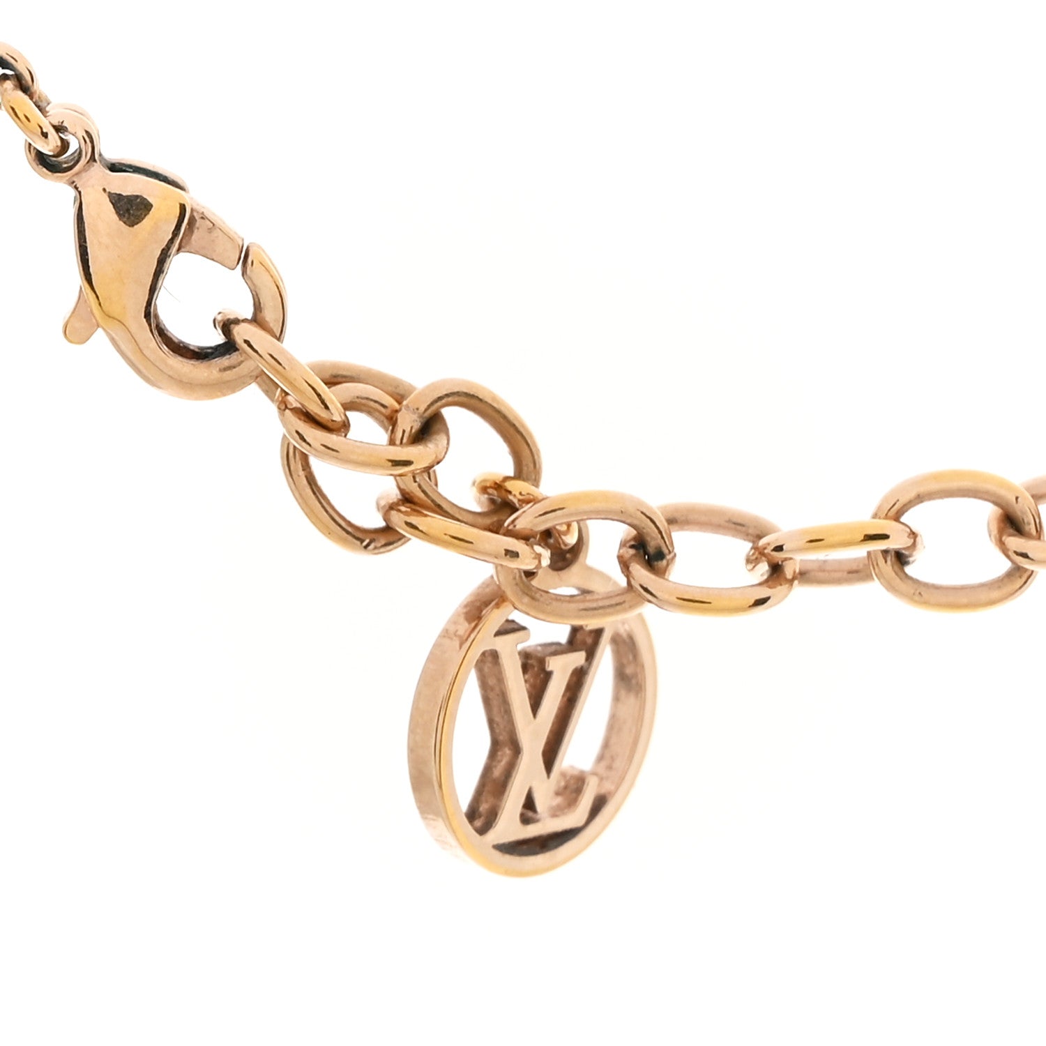 Louis Vuitton Essential V Necklace Rose Gold 1801920 – FASHIONPHILE