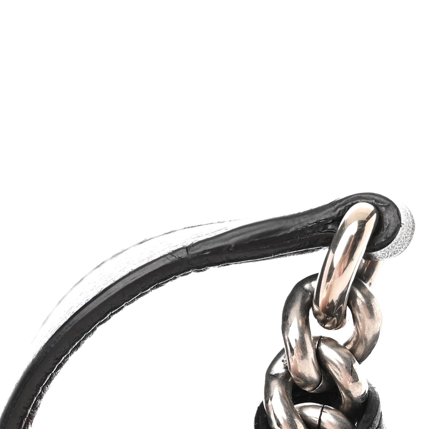 Pebbled Calfskin Studded Medium Soho Chain Shoulder Bag Black