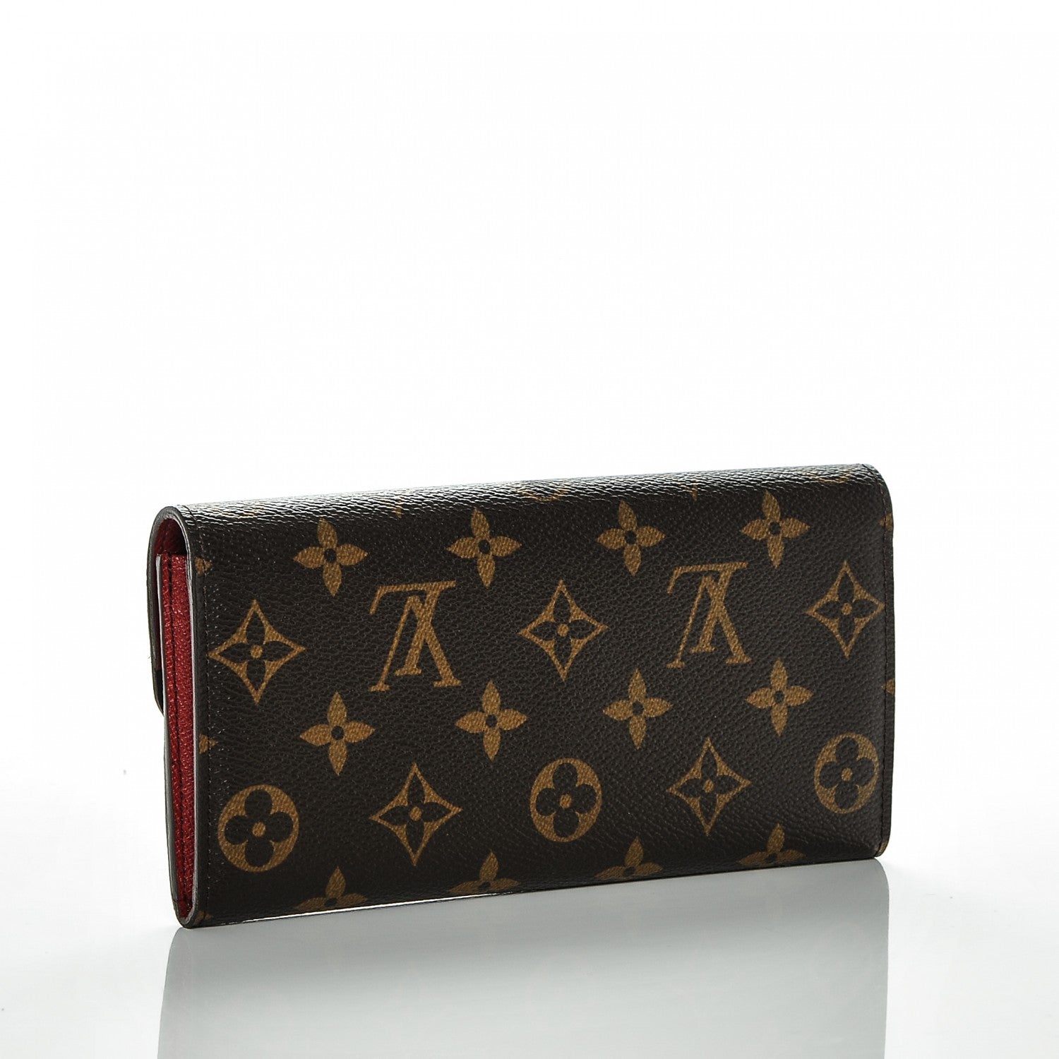 Louis Vuitton Monogram Emilie Wallet Red 3 of 6