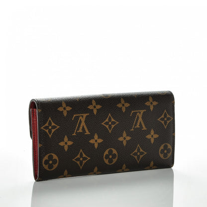 Louis Vuitton Monogram Emilie Wallet Red 3 of 6