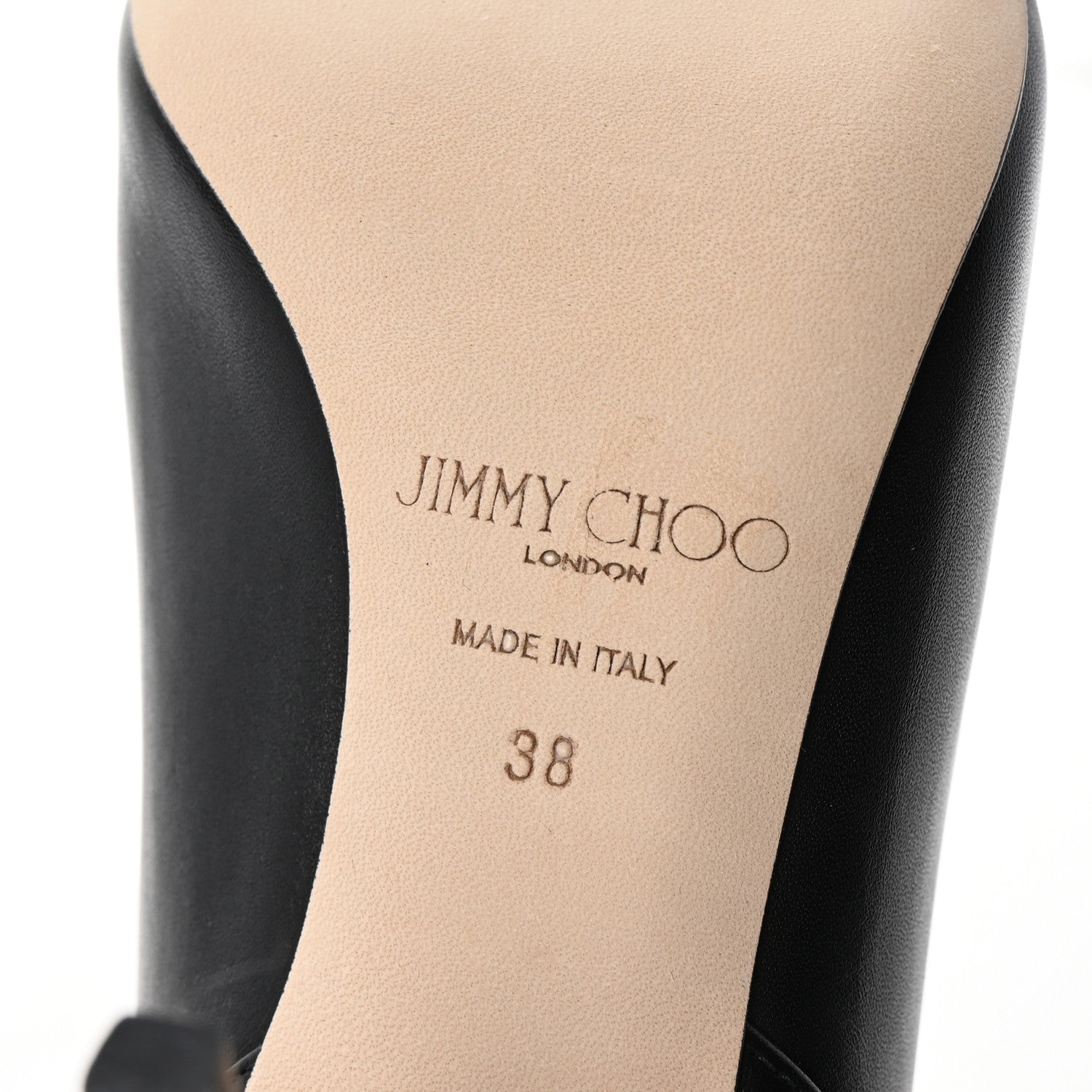 Jimmy Choo Calfskin Nell 85 Ankle Boots 38 Black 7 of 9