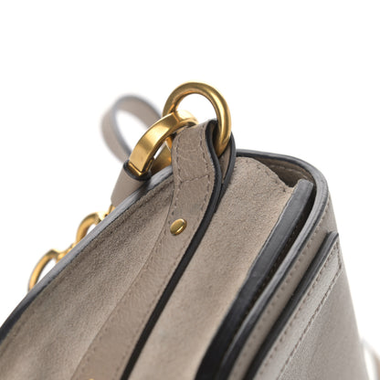 Chloe Calfskin Suede Small Nile Bracelet Bag Motty Grey 11 of 16