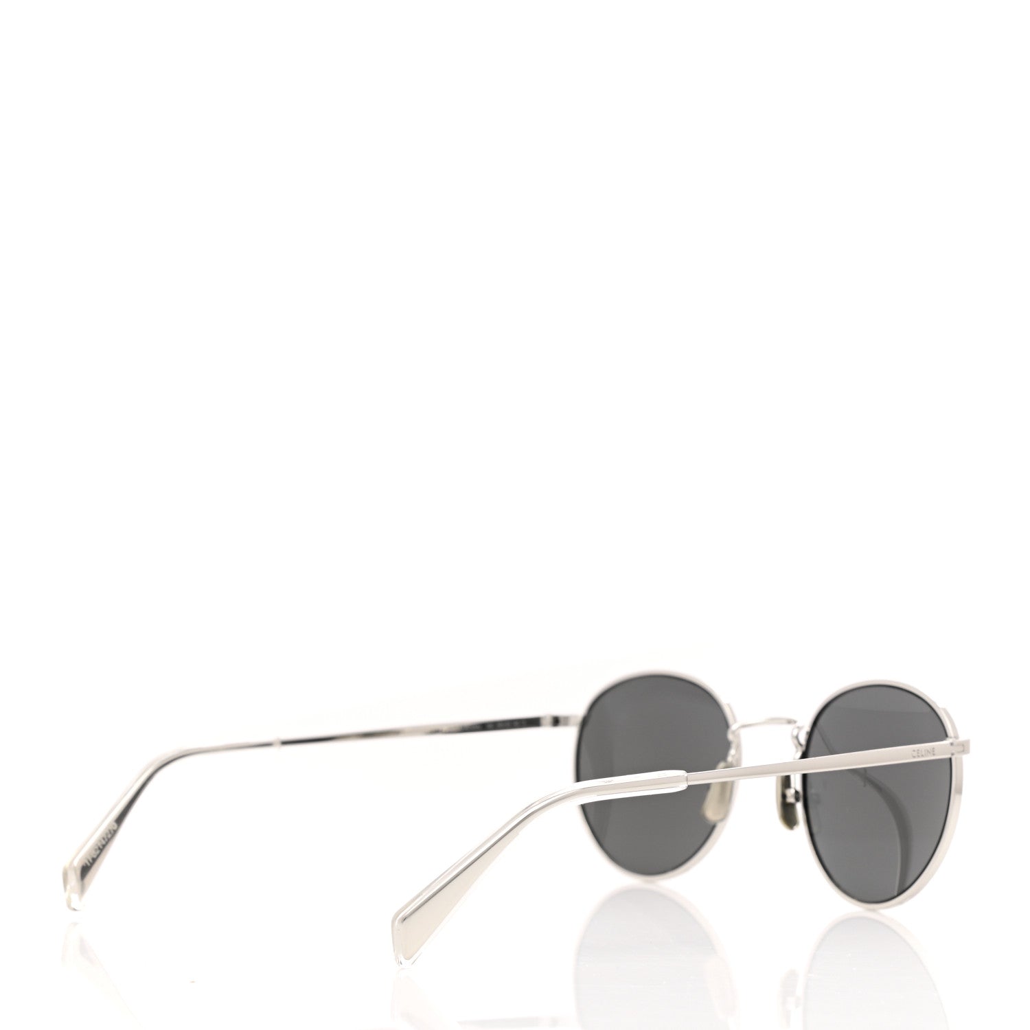 Celine Metal Round Sunglasses CL40100U Silver 4 of 7