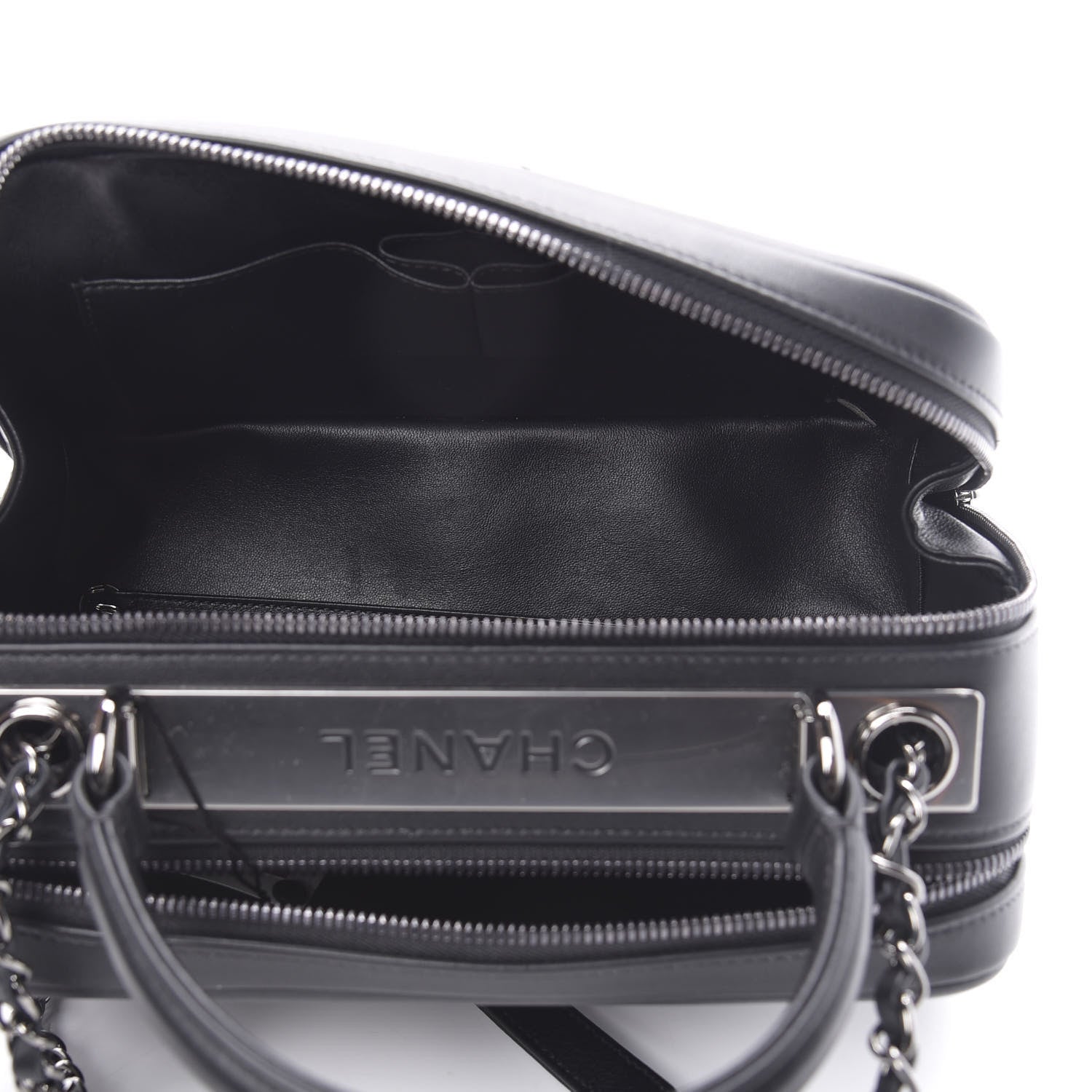 Chanel Calfskin Small Trendy CC Bowling Bag Black 6 of 11