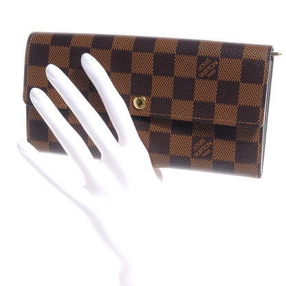 Louis Vuitton Damier Ebene Sarah Wallet 2 of 9