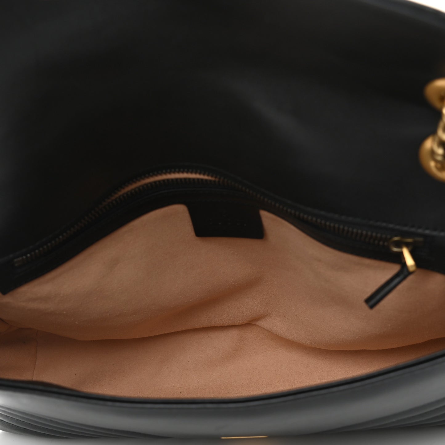 Calfskin Matelasse Medium GG Marmont Shoulder Bag Black