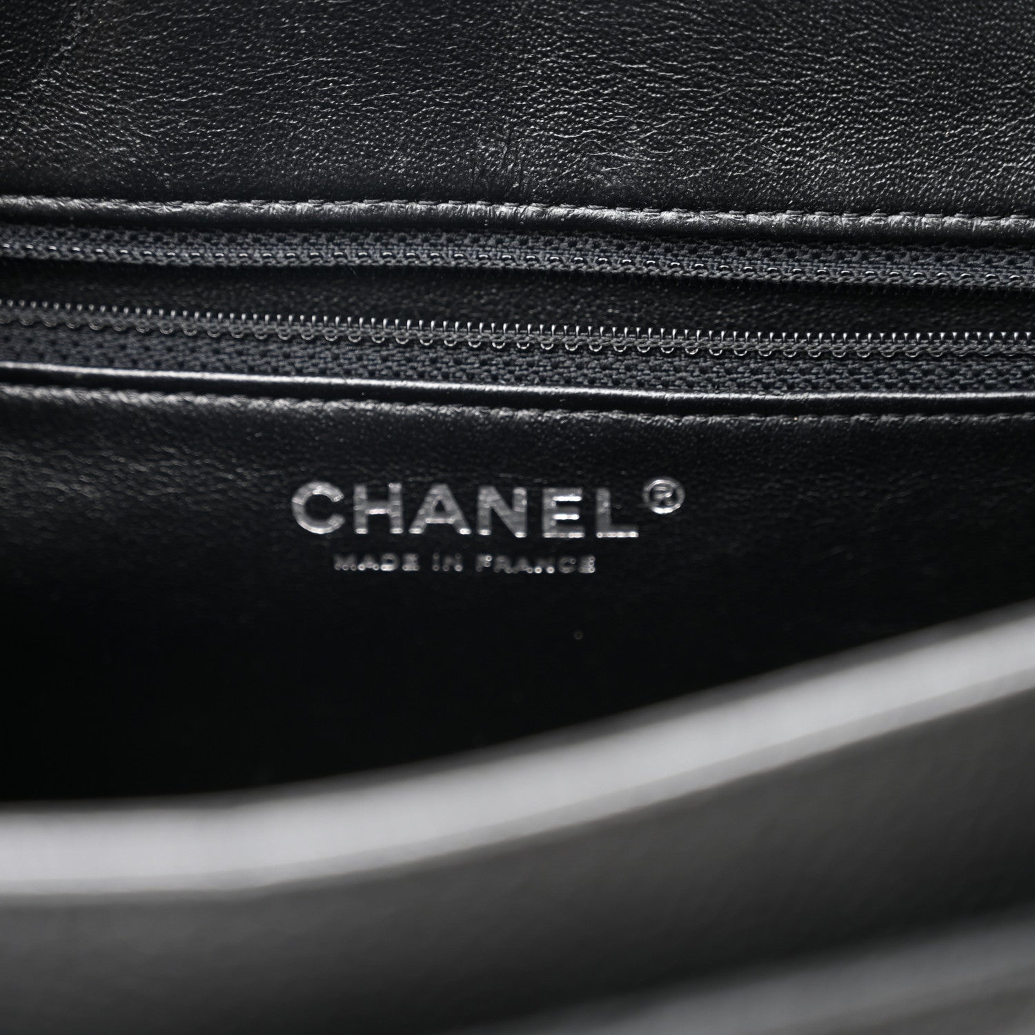 Chanel Caviar Quilted CC Accordion Shopping Bag Black 6 of 12