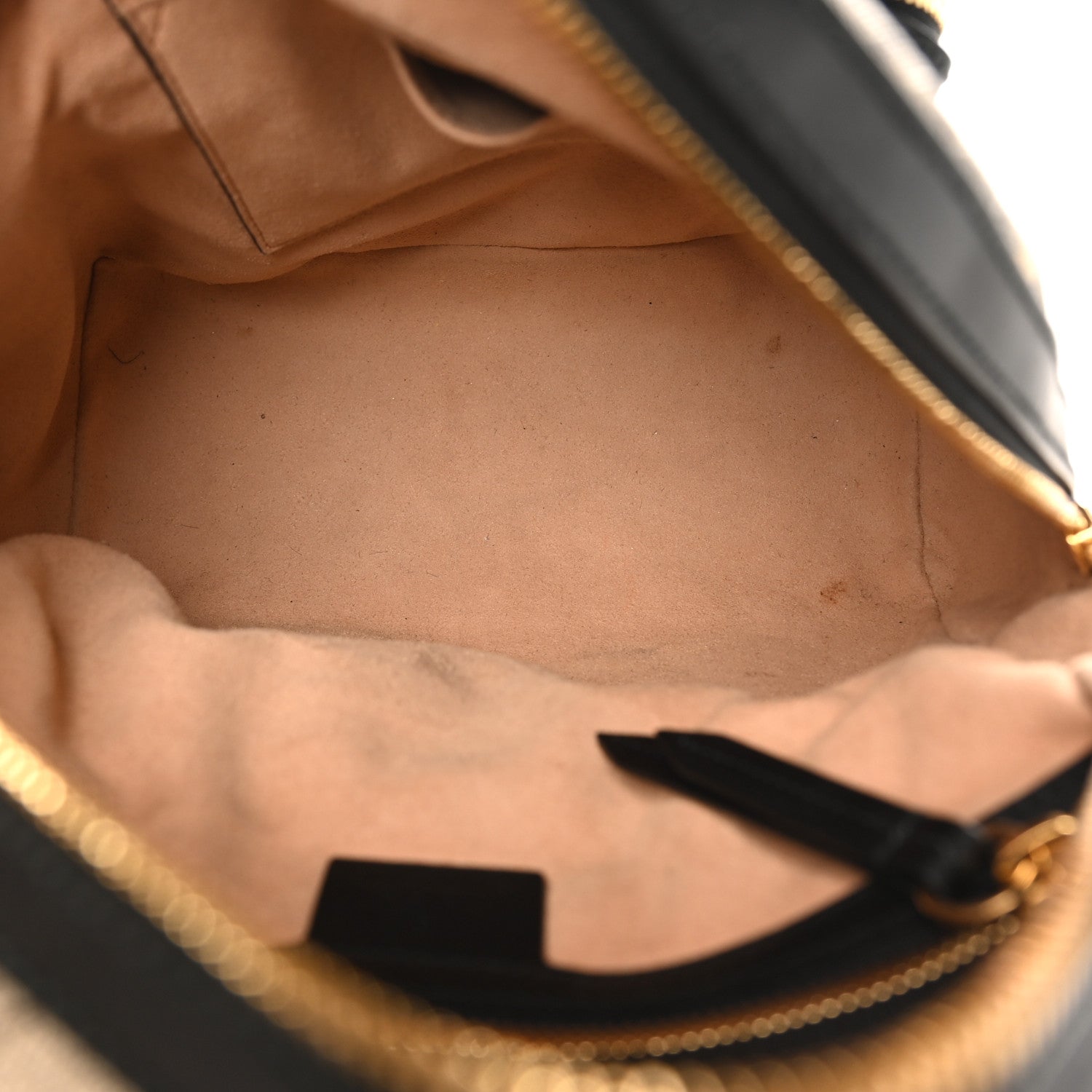 Gucci GG Supreme Monogram Bees Print Small Day Backpack Beige Oro Black 5 of 10