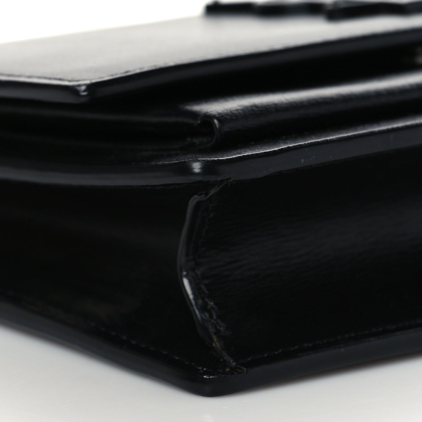 Calfskin Monogram Sunset Chain Wallet Black