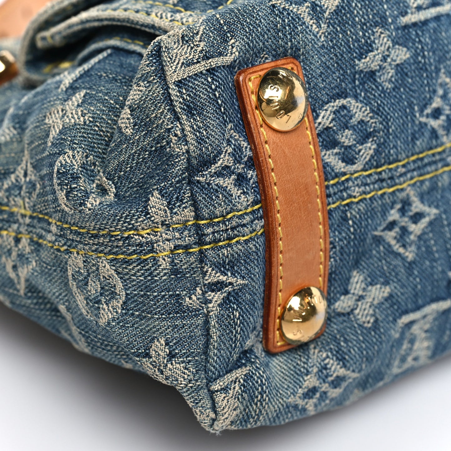 Monogram Denim Baggy PM Blue
