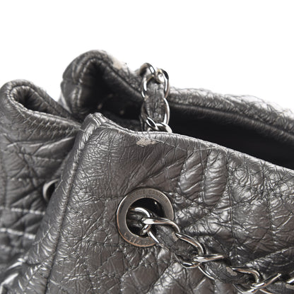 Chanel Vinyl Graphic Edge Tote Silver 17 of 21