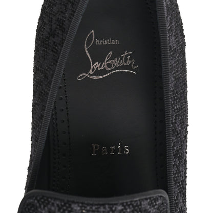 Christian Louboutin Tessuto Traviata Mens Dandelion Flat Loafers 43 Black 8 of 9