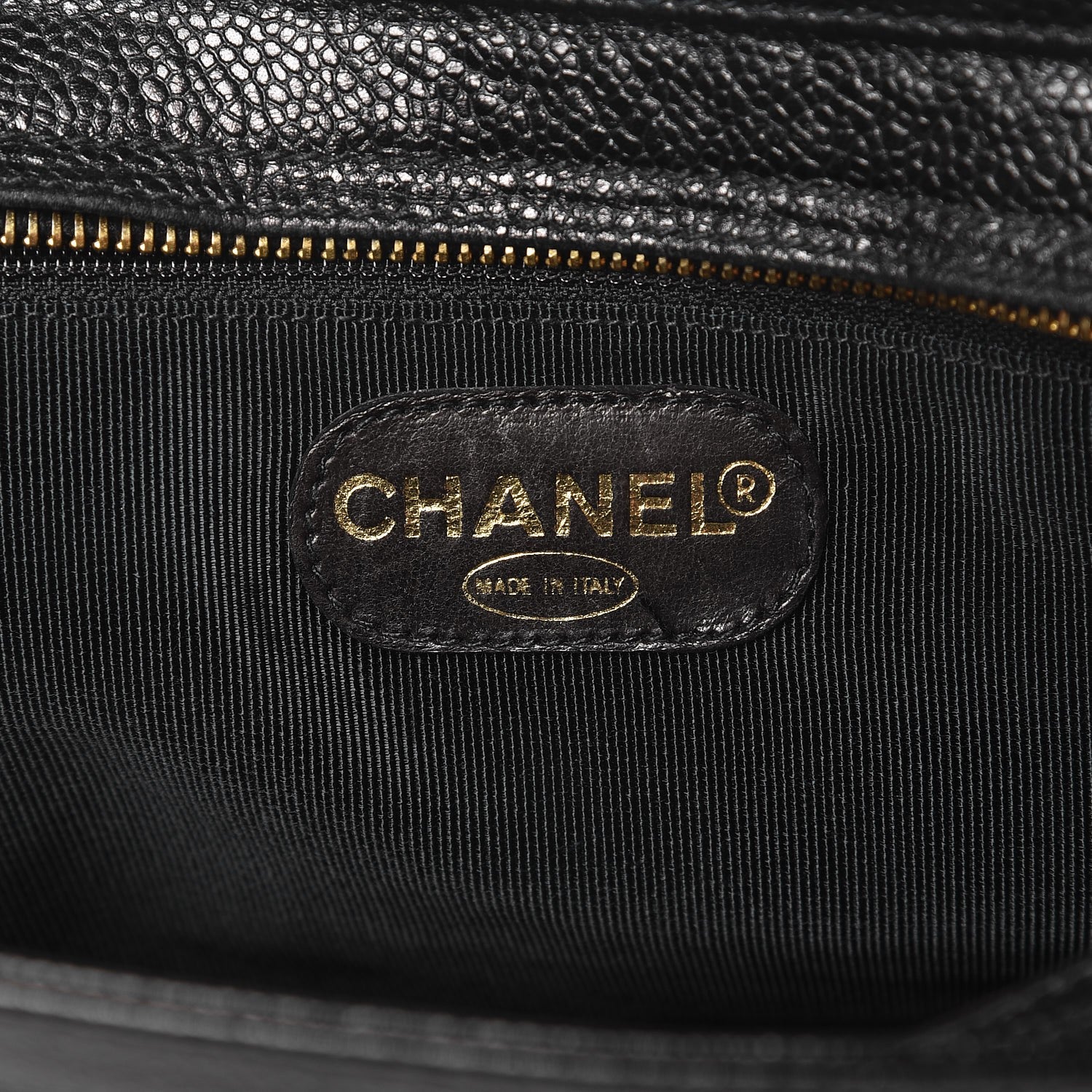 Chanel Caviar CC Shoulder Bag Black 6 of 12