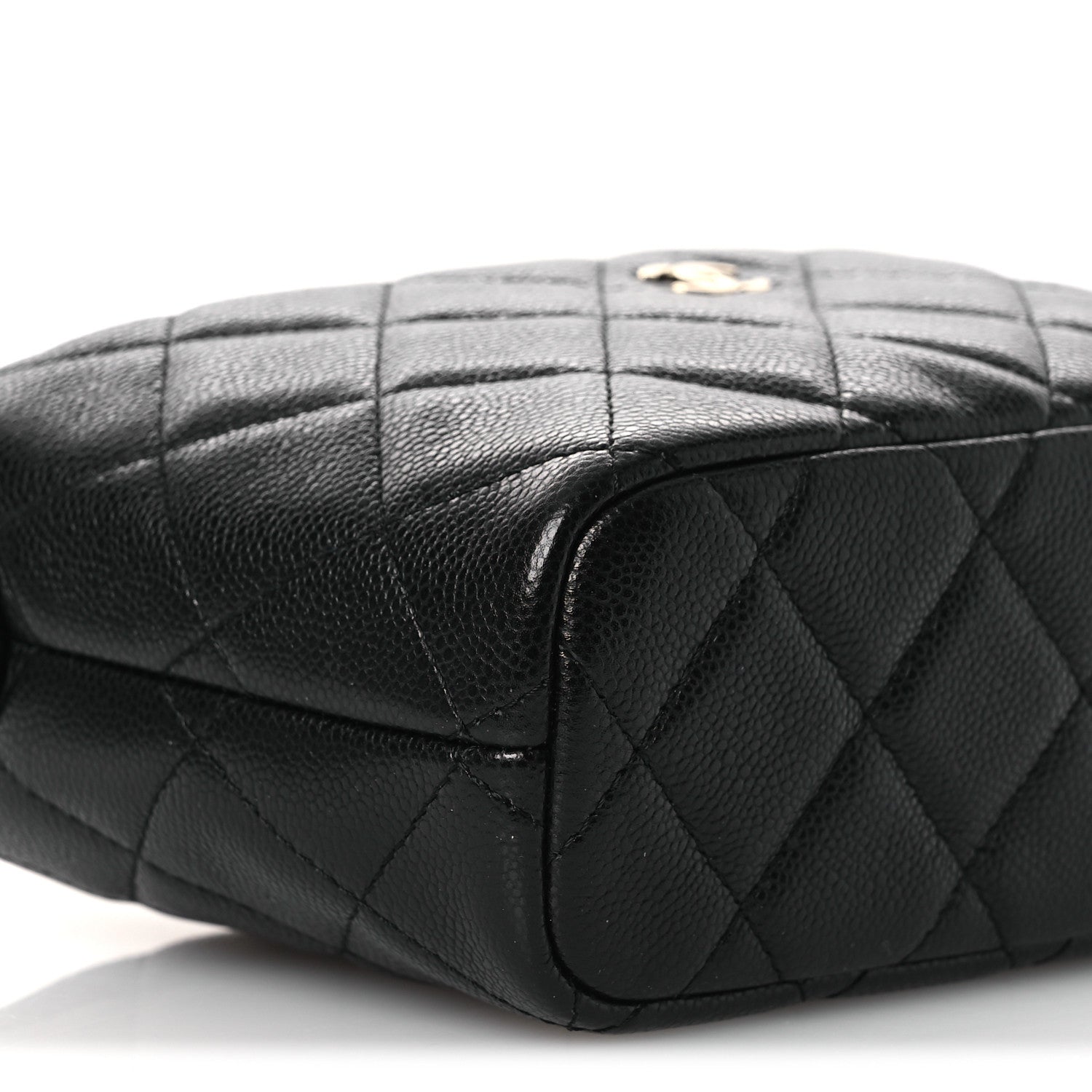 Chanel Caviar Quilted Hobo Clutch With Chain Black 8 of 9