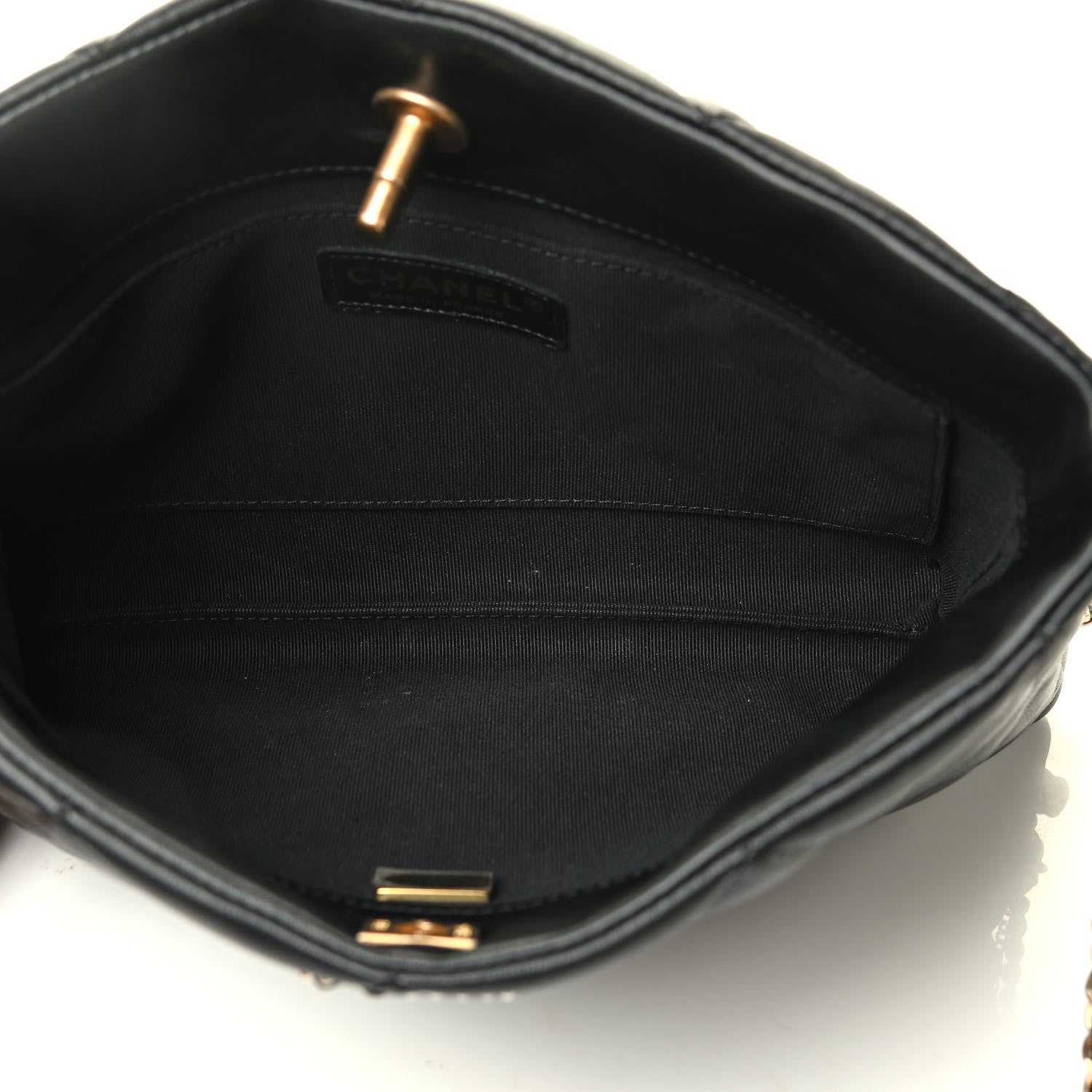 Chanel Lambskin Quilted Crush on Chains Hobo Black 6 of 10