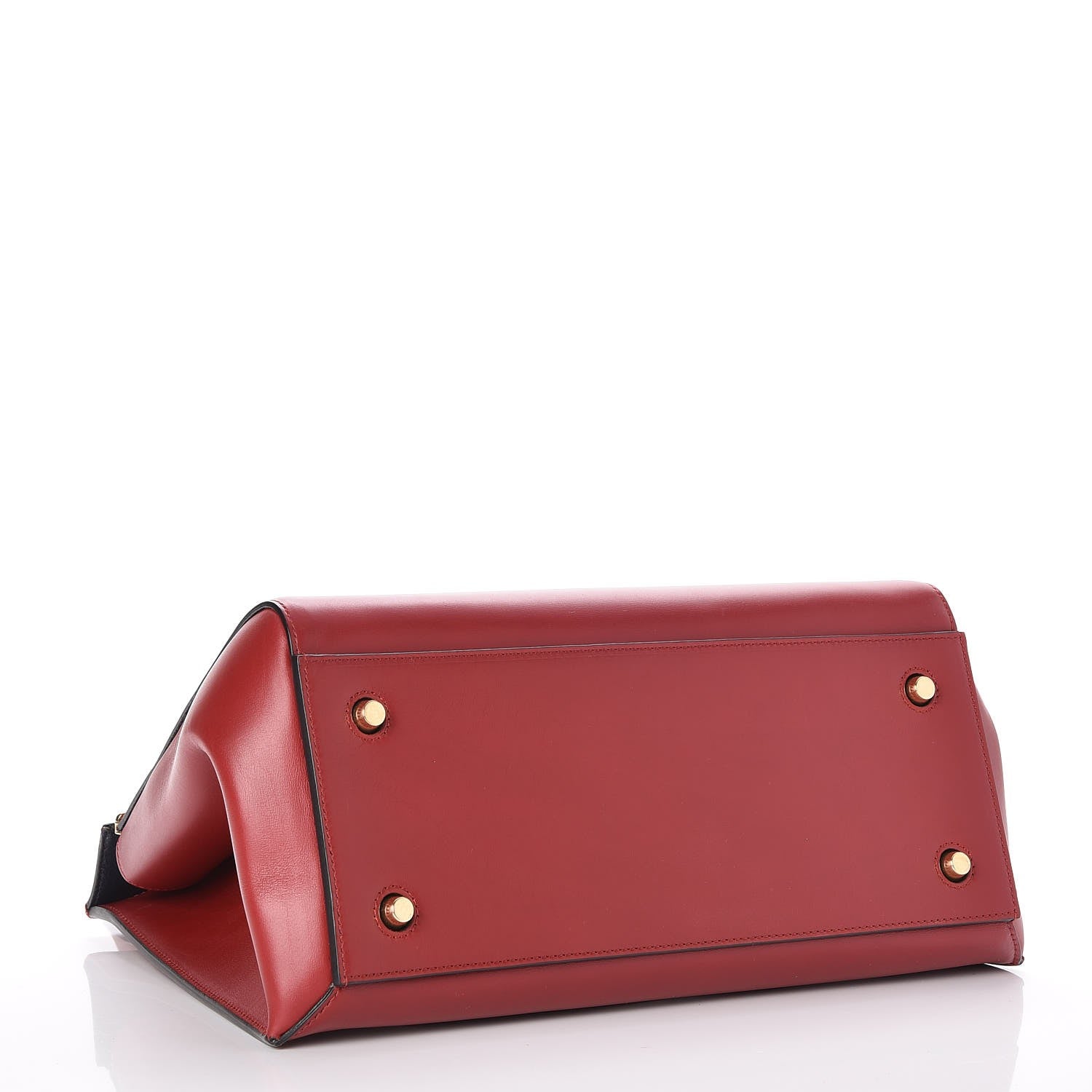 Celine Smooth Calfskin Medium Edge Shoulder Bag Red 4 of 7