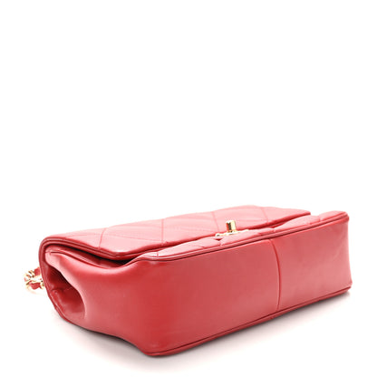 Chanel Lambskin Quilted Easy Carry Flap Red 4 of 10