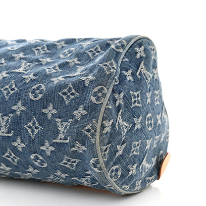 Louis Vuitton Monogram Denim Neo Speedy Blue 9 of 10