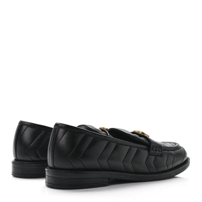 Gucci Nappa Matelasse Double G Marmont Loafers 37.5 Black 4 of 9