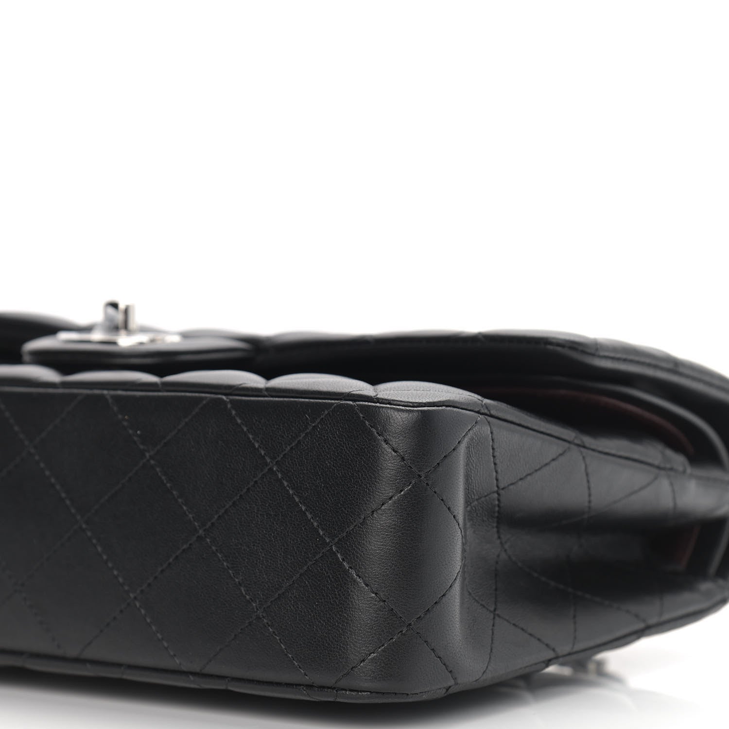 Chanel Lambskin Quilted Medium Double Flap Black 10 of 10