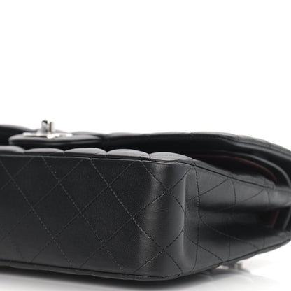 Chanel Lambskin Quilted Medium Double Flap Black 10 of 10