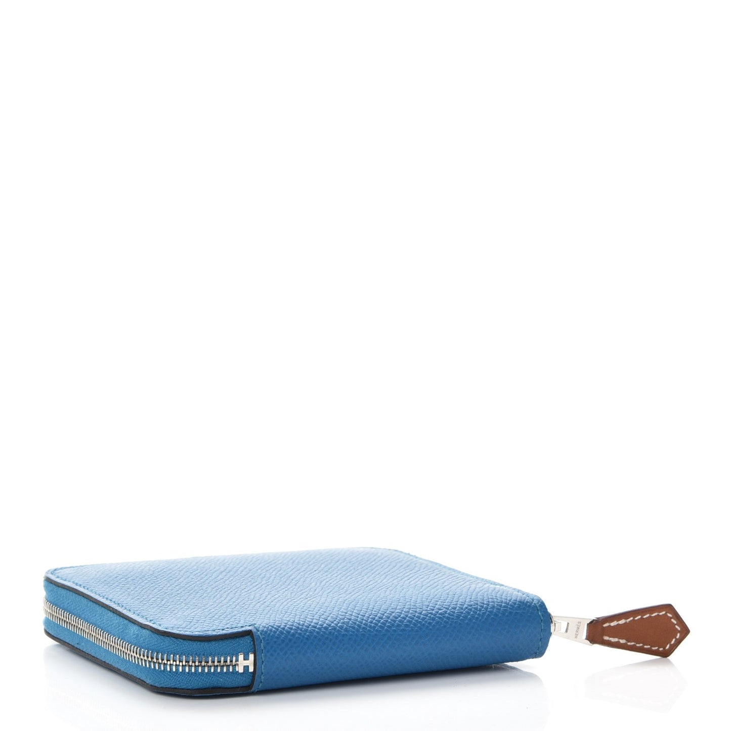 Epsom Silk'in Compact Wallet Bleu Zanzibar Fauve