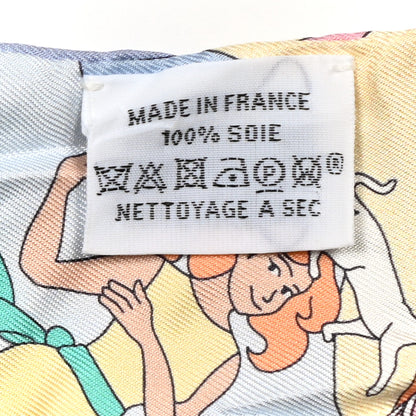 Hermes Silk Carres Volants Twilly Jaune Soufre Ciel Vert Jade 5 of 5