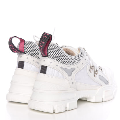 Gucci X SEGA Mesh Calfskin Suede Womens Flashtrek Sneakers 36.5 Great White 4 of 11