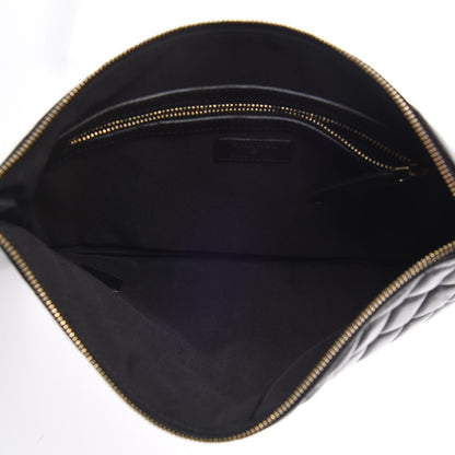 Chanel Lambskin Quilted Medium Cosmetic Case Black 7 of 10