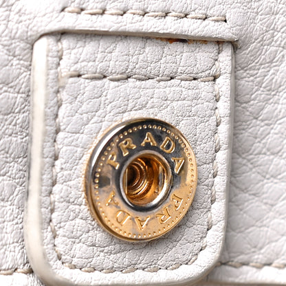Prada Vitello Daino Top Handle Tote White 7 of 18