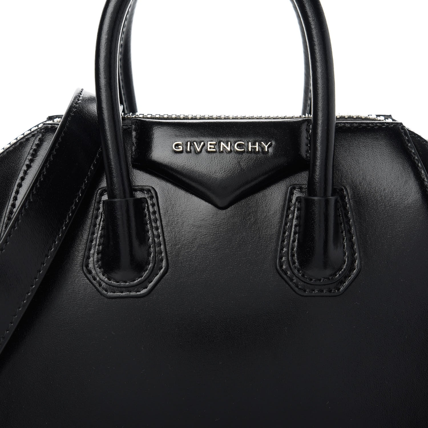 Givenchy Shiny Lord Calfskin Mini Antigona Black 10 of 10