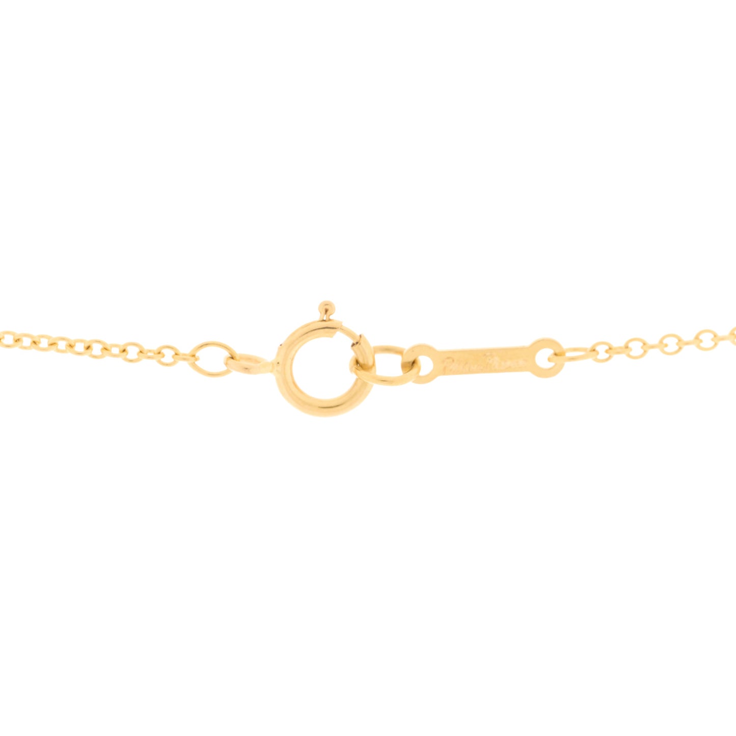 18K Yellow Gold Mini Paloma Picasso Loving Heart Pendant Necklace