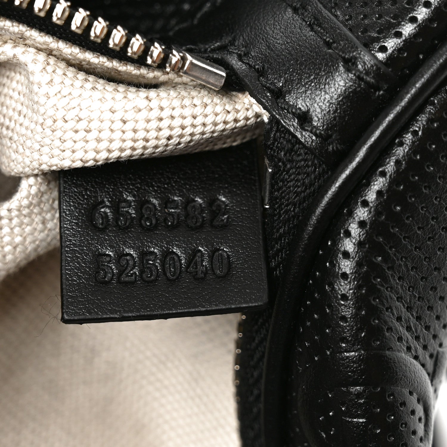 Gucci Calfskin GG Tennis Embossed Belt Bag Black 7 of 10