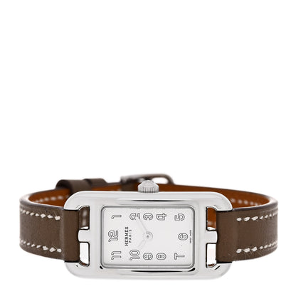 Hermes Stainless Steel Swift 17mm Nantucket Quartz Watch Etoupe 2 of 4