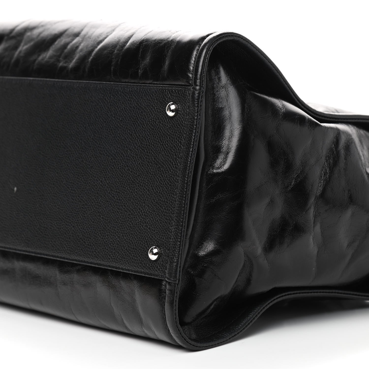 Chanel Glazed Calfskin Large Deauville Tote Black 10 of 10