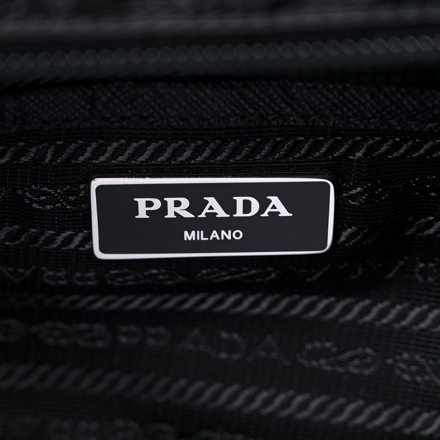 Prada Tessuto Nylon Saffiano Small Backpack Black 6 of 8