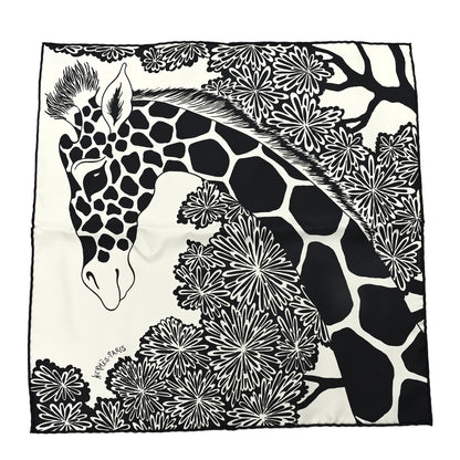 Hermes Silk The Three Graces Zoom Scarf 45 Blanc Casse Black 1 of 3